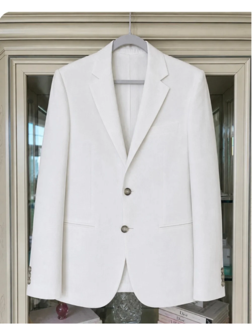 Men's Capritouch Linen Sport Coat Blazer White Size 50R IT/40R US
